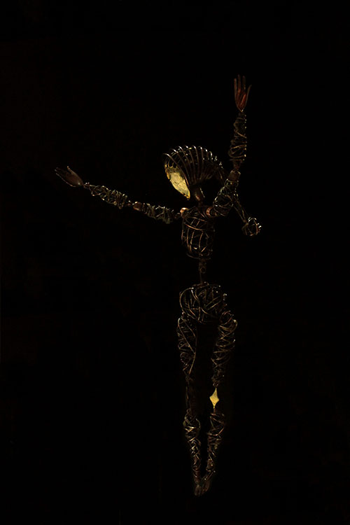 Скульптор Артем Медведев. Современная скульптура. Существо. 2020, H 22, медь