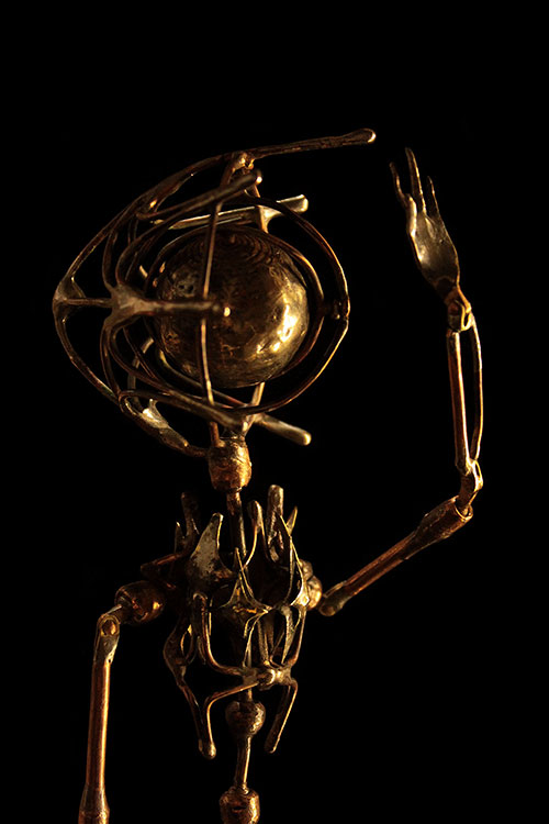 The sculptor Artem Medvedev. Contemporary sculpture. Keeper. 2020, H 35, copper